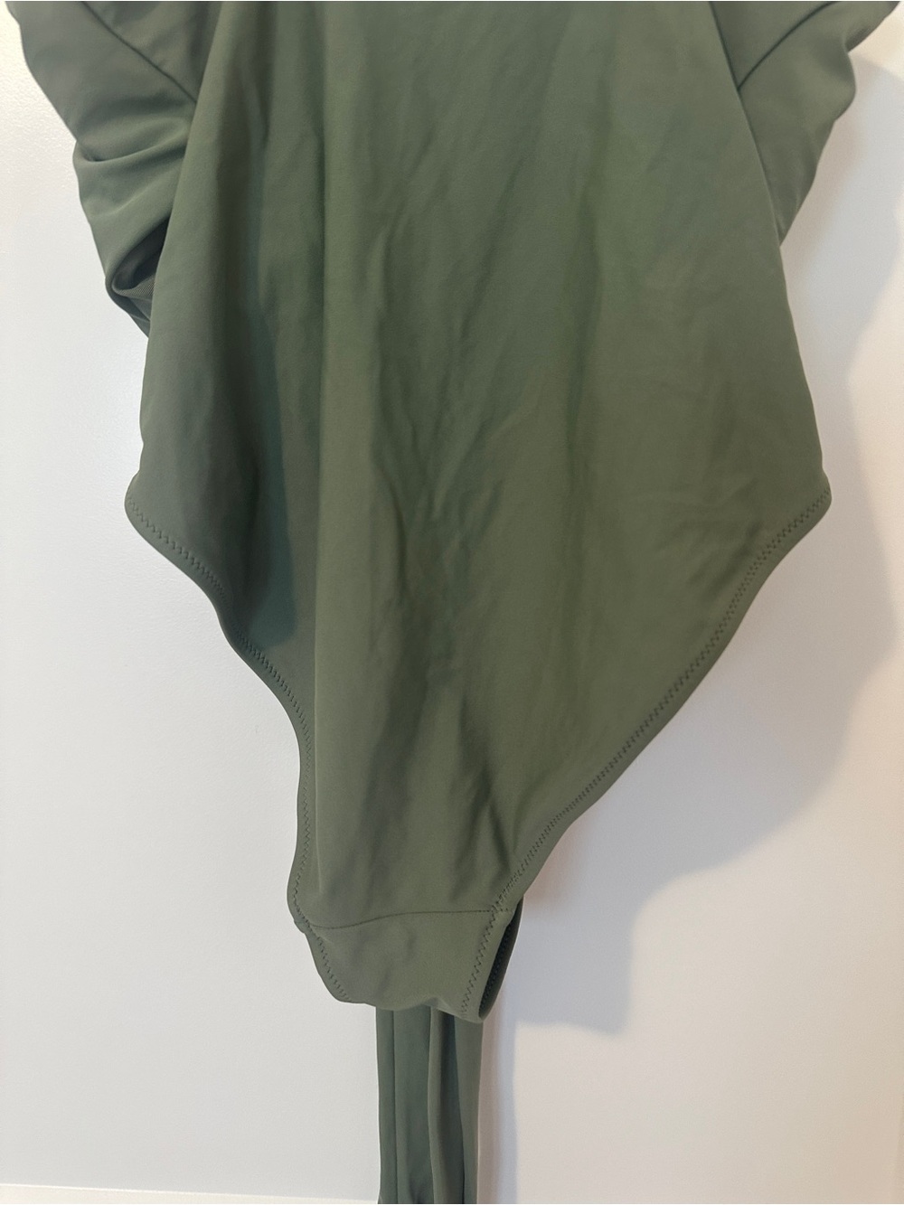 Aerie Olive Green One-Piece Swimsuit with Front Tie Size Medium - Picture 6 of 8